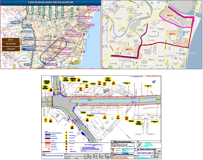 Traffic Management Plan for Chennai Metro (10 Stations), Chennai